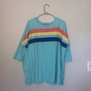 Ces Femme Half Sleeve Top- EUC